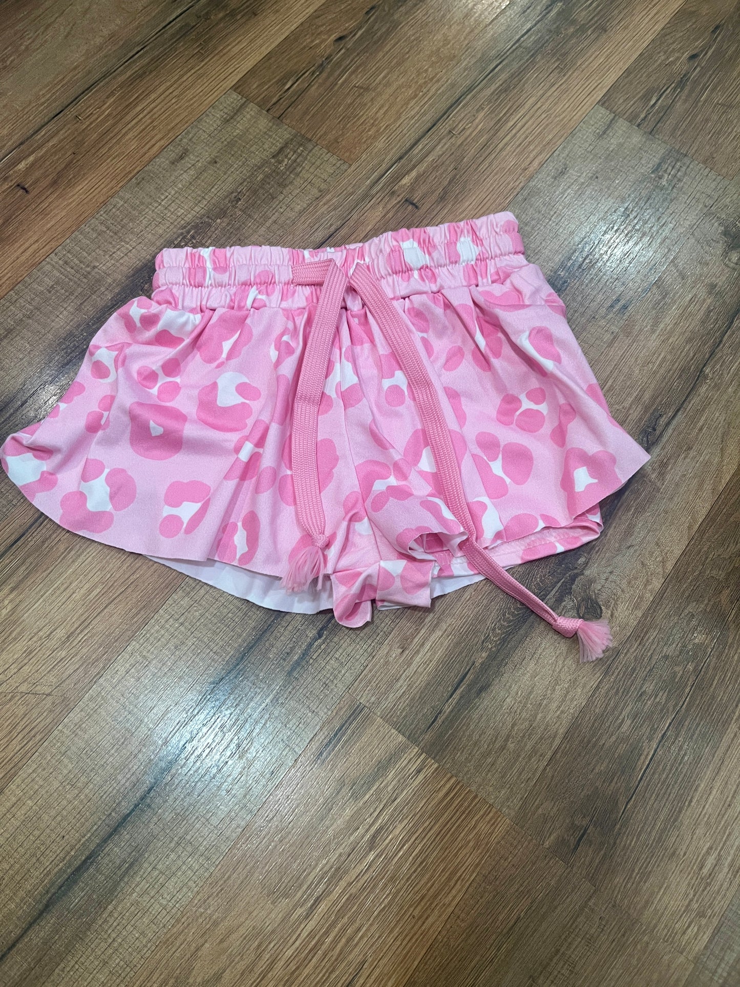 Pink Cheetah Flyaway Girls’ Shorts – Trendy Boutique Summer Outfit for Toddlers & Kids