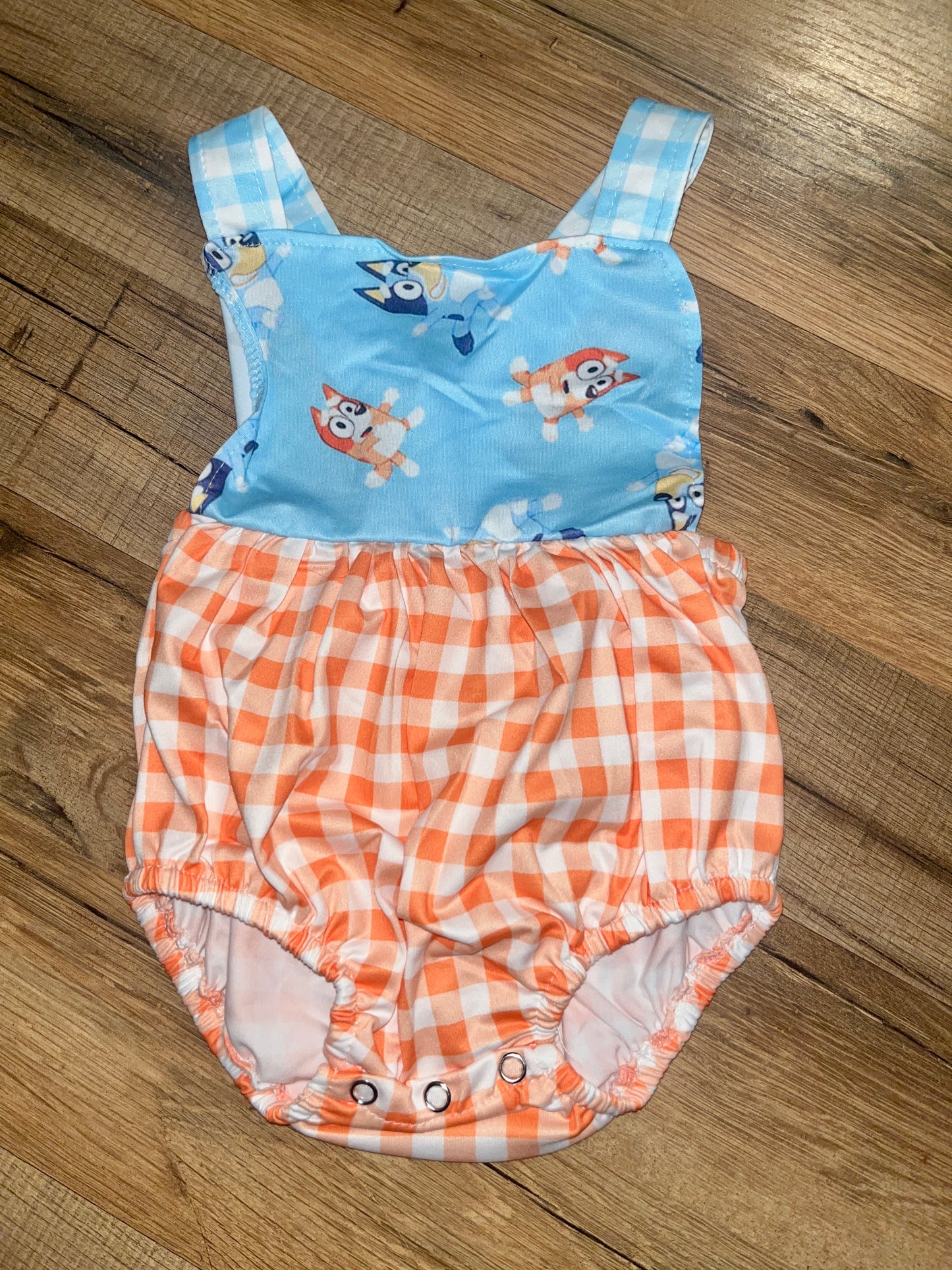 Gingham Color Block Dog Bubble