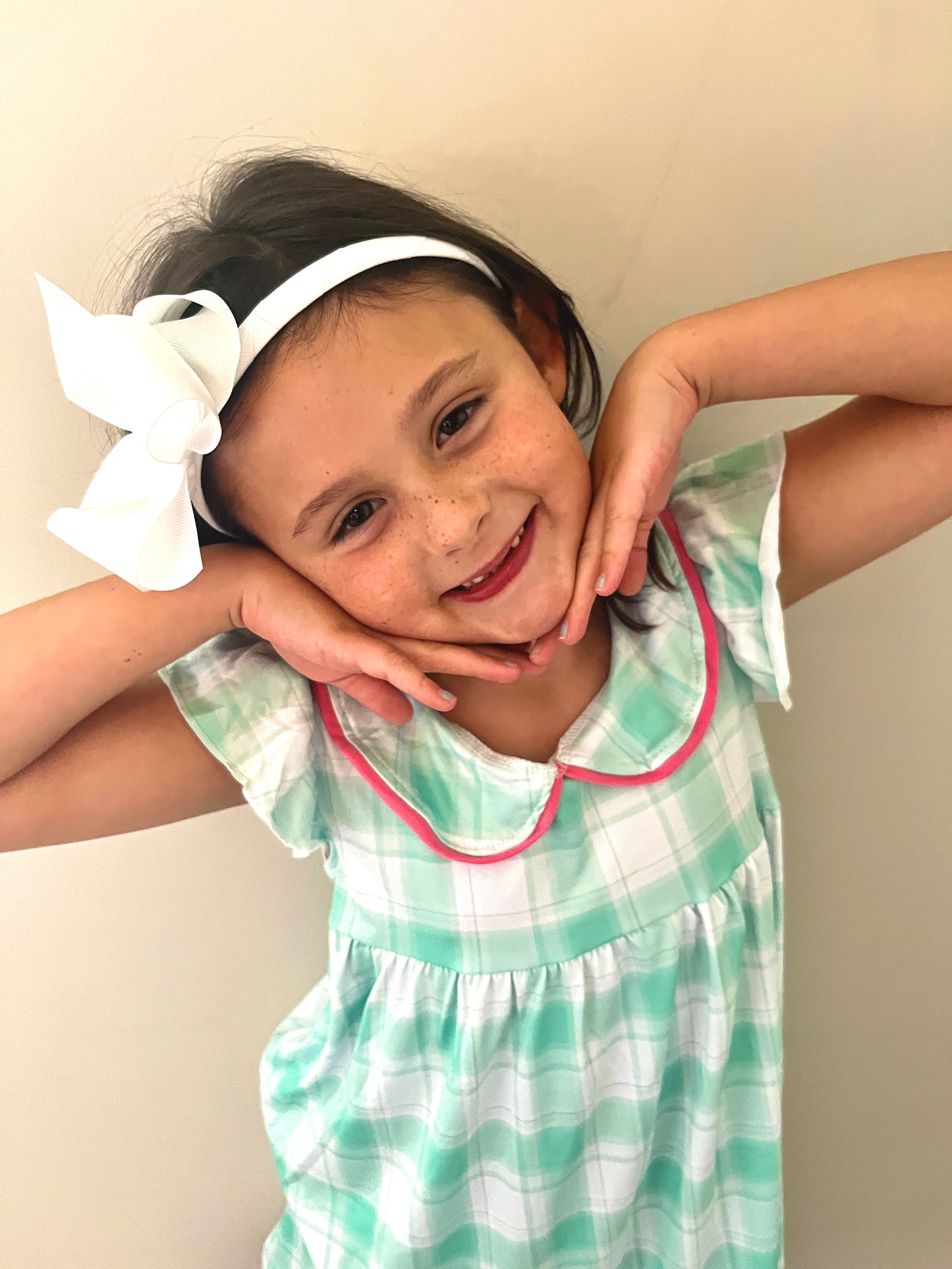 Mint Green Plaid Dress for Girls – Classic Toddler Sundress