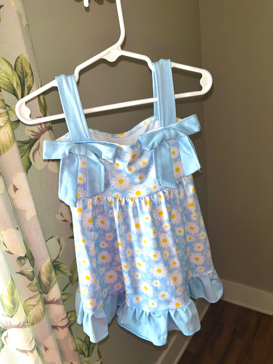 Daisies Forever Girls’ Dress – Floral Boutique Dress for Toddlers & Kids