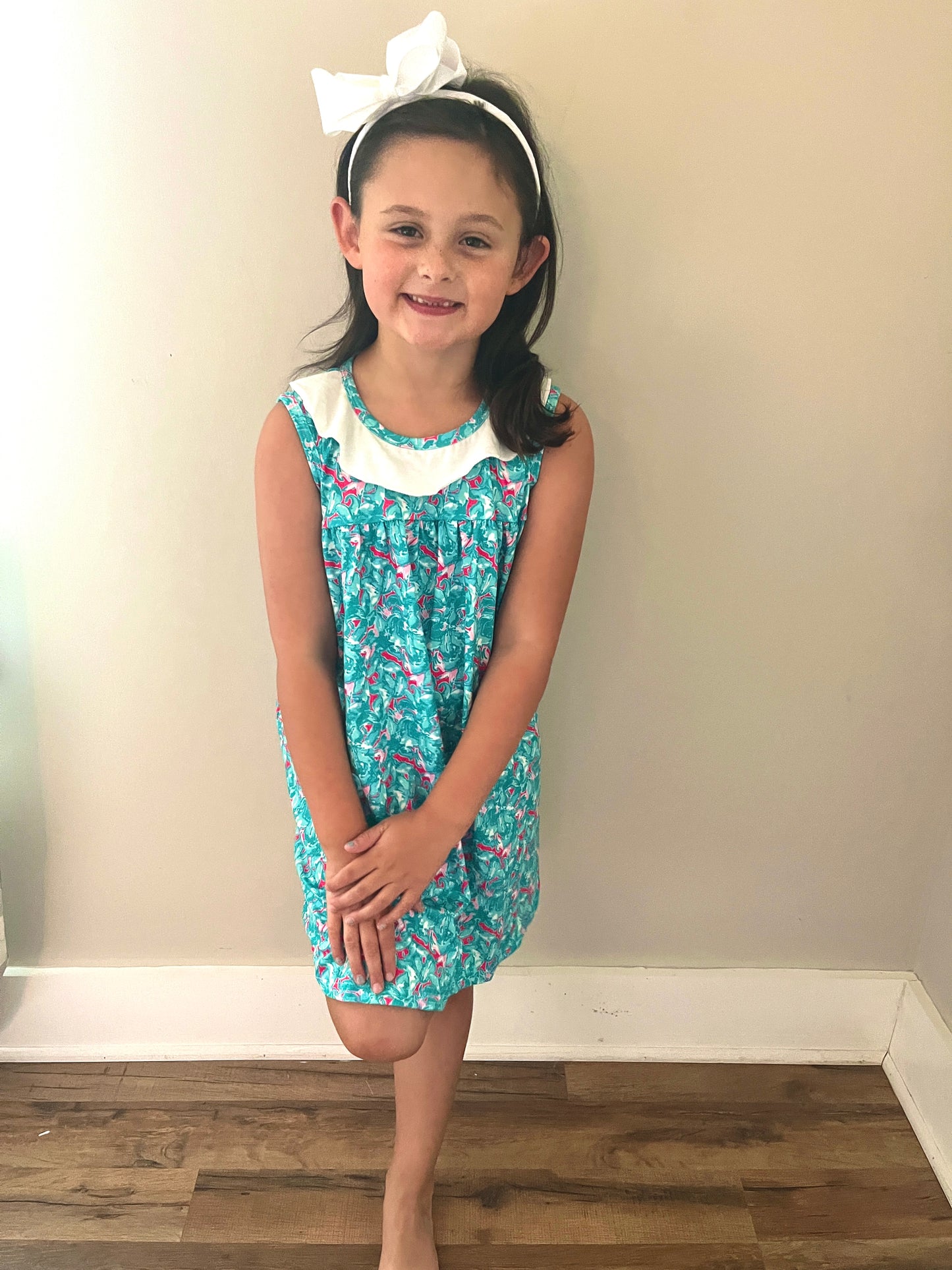 Girls Summer Floral Dress – Baby & Toddler Beach Outfit