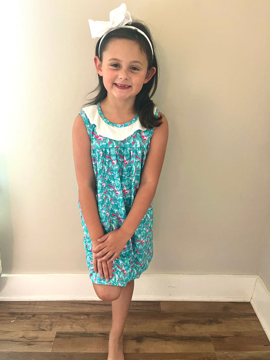 Girls Summer Floral Dress – Baby & Toddler Beach Outfit