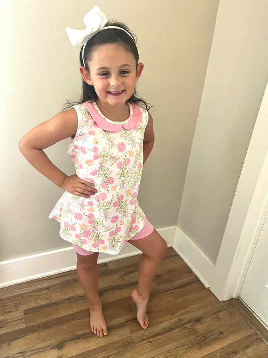 Molly’s Garden Floral Girl Short Set – Boutique Baby & Toddler Summer Outfit
