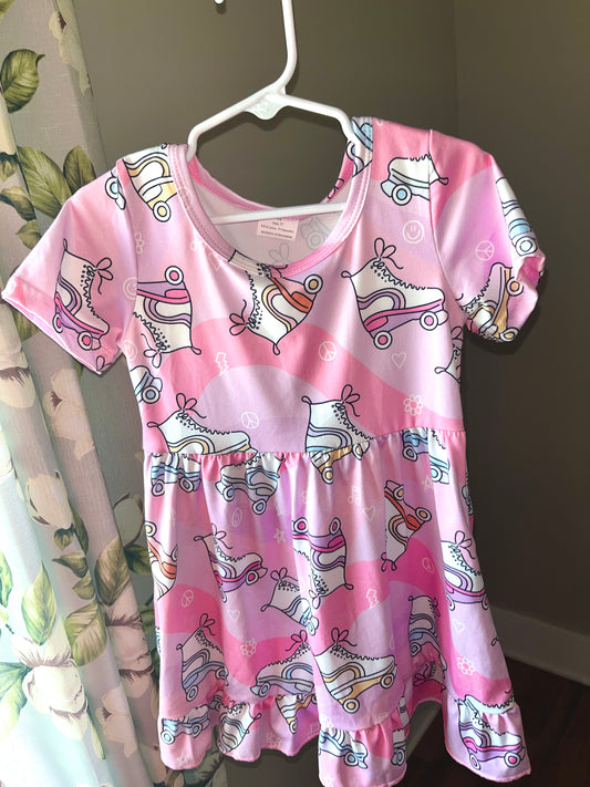 Girls Skater Twirl Dress – Flared Boutique Dress for Toddlers & Kids