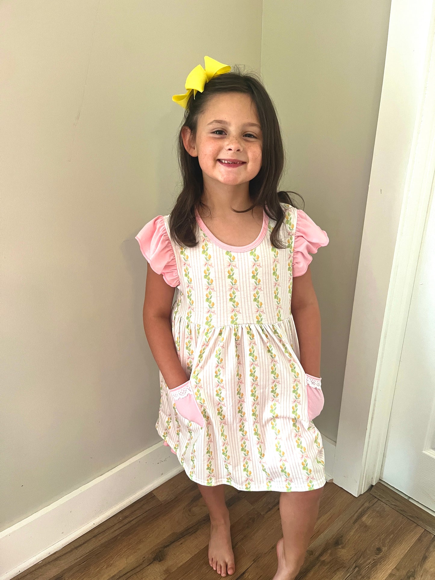 Lemon & Bows Girl Short Set – Boutique Baby & Toddler Summer Outfit