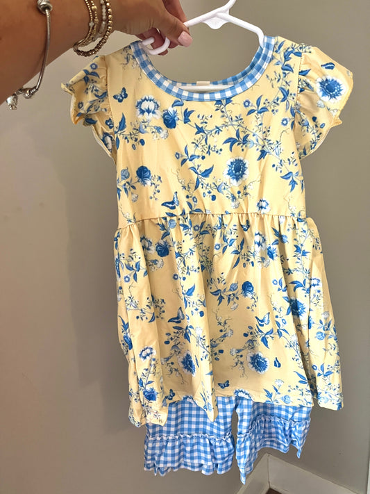 French Country Gingham Girl Short Set – Boutique Baby & Toddler Summer Outfit