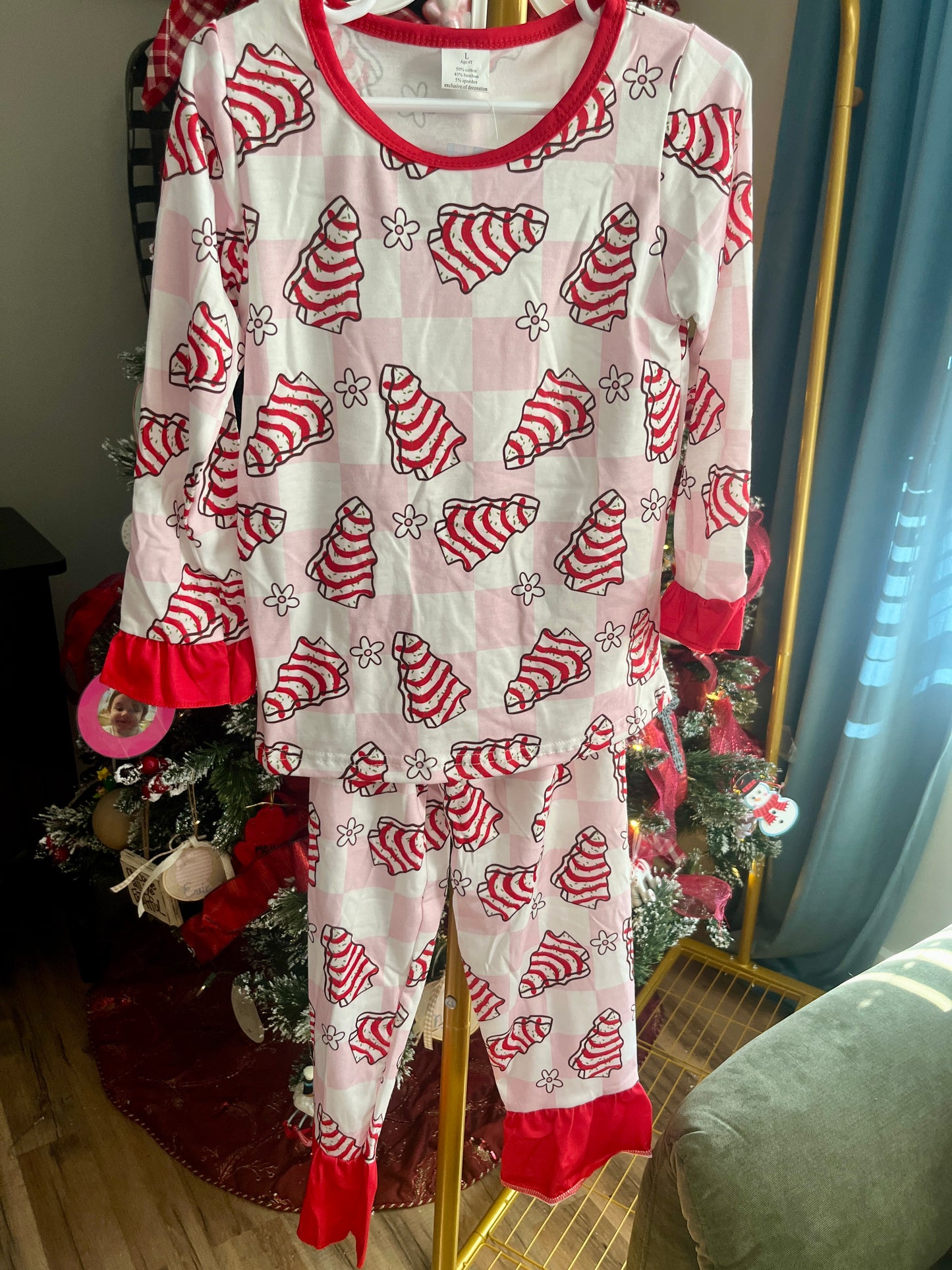 Christmas Tree Cake PJ Set
