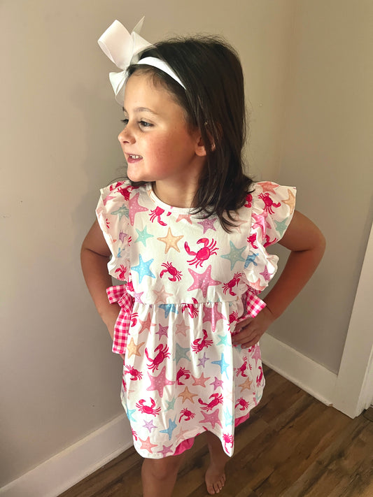 Girls Ocean Critters Summer Short Set – Cute Toddler Boutique Outfit