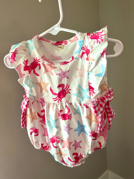 Ocean Critters Baby & Toddler Girl Bubble – Boutique Summer Romper