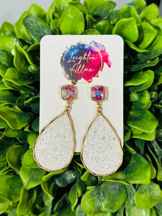 All that Glitters White Dangle